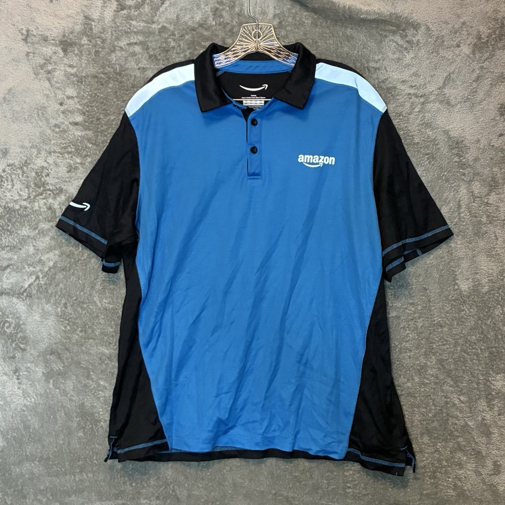 Luly Yang Mens Active Polo Short Sleeve XL Breathable Performance Employee